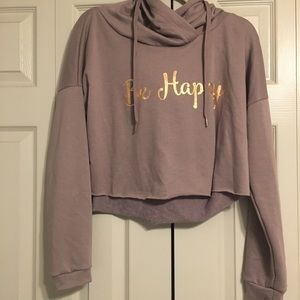 Be Happy Rue21 cropped sweatshirt